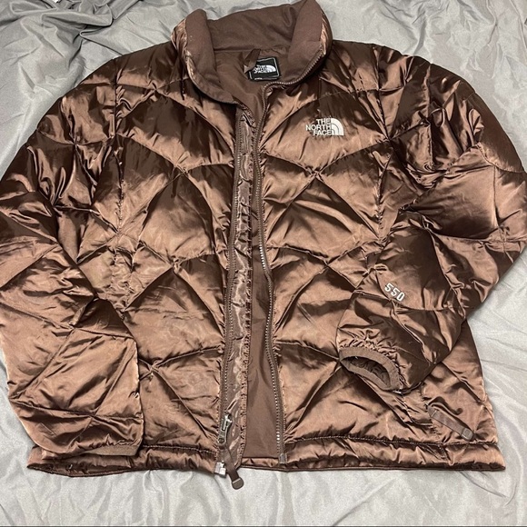 The North Face Brown Puffer Jacket - Picture 4 of 13